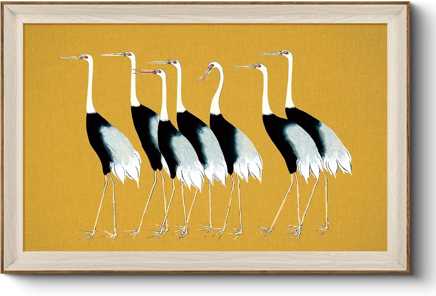 Framed Wall Art for Living Room, Swan Art Canvas Prints, Vintage Home Decor, Animals Painting Picture, Bathroom Wall Decor Gifts for Friends or Family - 12L x 10W
