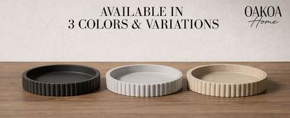 Decorative Tray for Decor - Coffee Table Tray for Living Room - Round Tray for Home Decor - Coffee Table Decor Centerpiece - Modern Minimalist Centerpiece